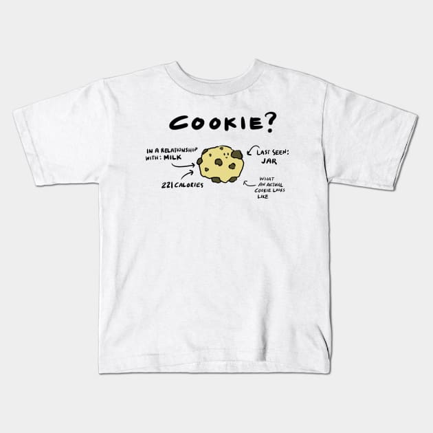 A Cute Cookie Kids T-Shirt by cheapyblue